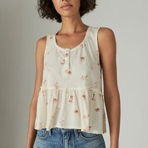 Lucky Brand NWT Flowy Floral Tank